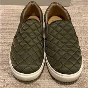 Green Quilted Sneakers